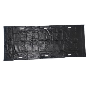PVC body bag, with a straight zipper and six handles-BR39